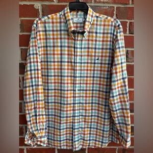 Properly Tied Men’s Classic Fit LS Button Down Multicolored XL Plaid Shirt T7